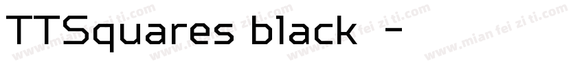 TTSquares black字体字体转换